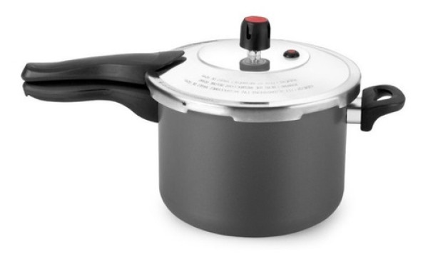 Panela De Pressão Fechamento Externo Antiaderente 4,5l Cor Vermelho