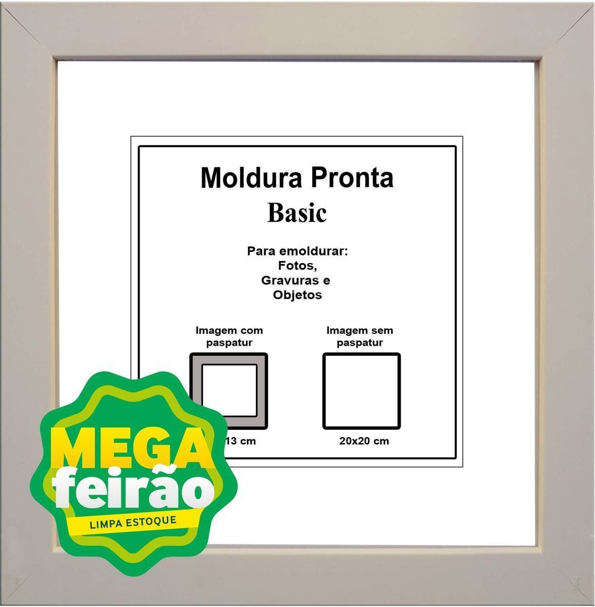 Moldura Pronta Gf Serrano Basic 20X20 Branca