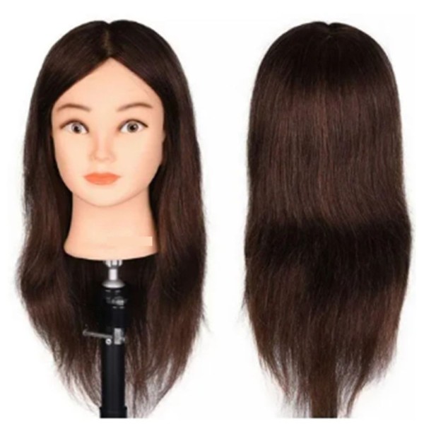 Encontraproduto.com.br - Cabeça De Treino Cabelo 80% Natural 20% Organico Com Suporte
