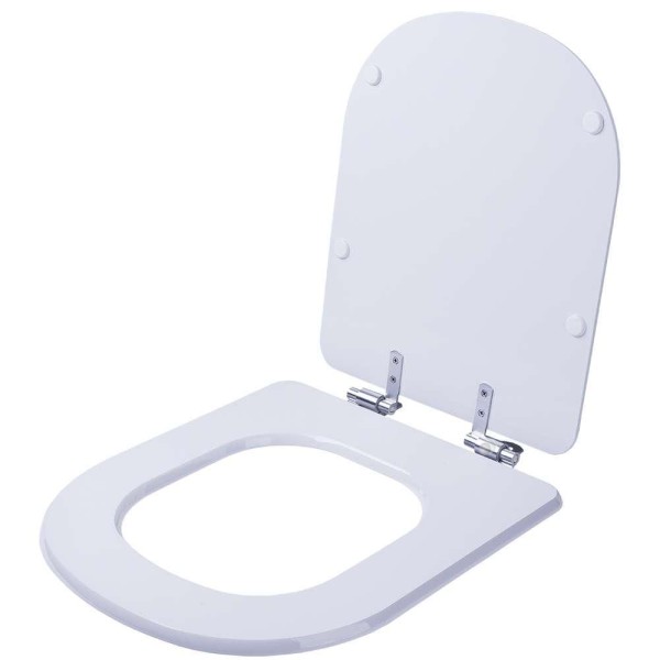Encontraproduto.com.br - Assento Sanitário Poliester Soft Close Vogue Plus Branco Gelo para vaso Deca