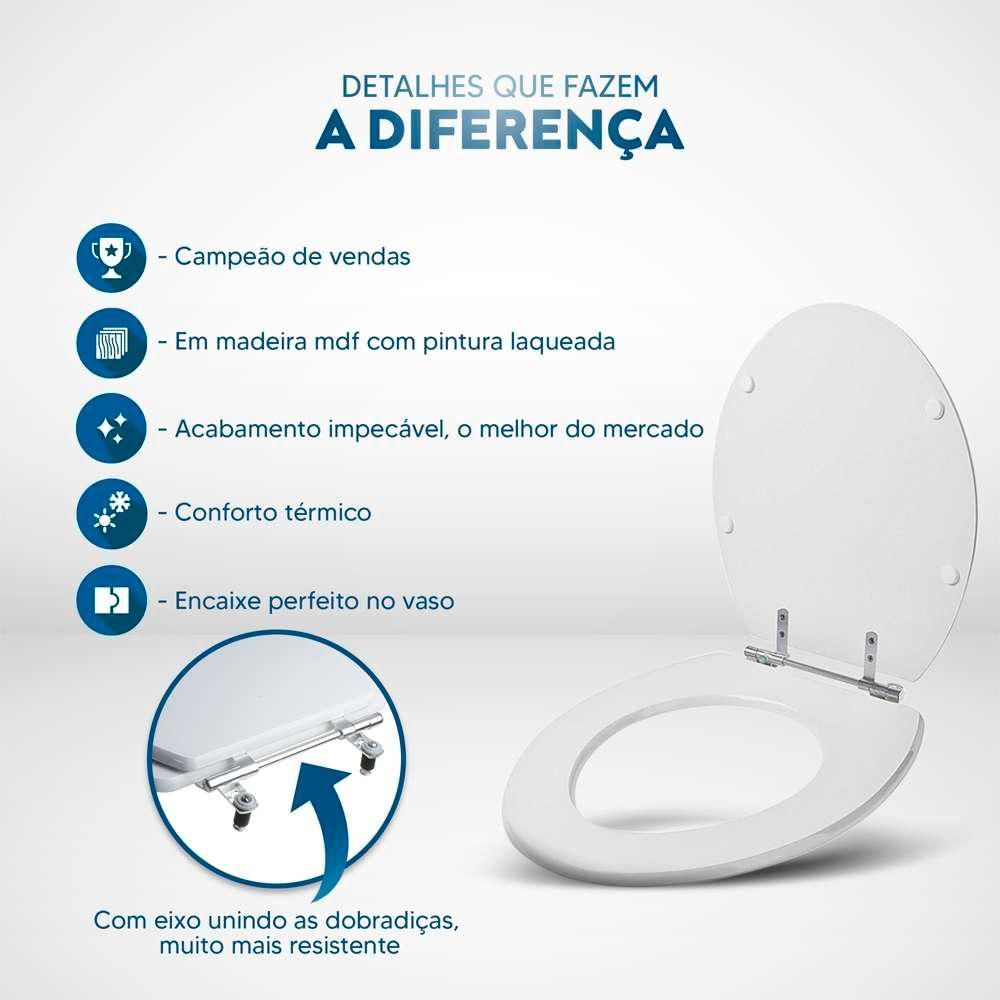 Encontraproduto.com.br - Assento Sanitário Azaléa Marfim para Vaso Celite Pontto Lavabo
