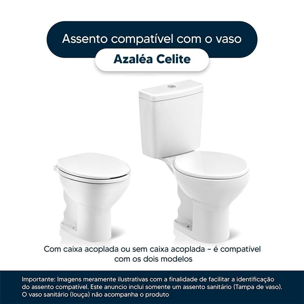 Encontraproduto.com.br - Assento Sanitário Azaléa Marfim para Vaso Celite Pontto Lavabo