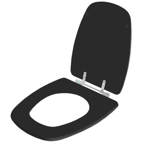 Encontraproduto.com.br - Assento Sanitário Monte Carlo Ébano Preto para Louça Deca