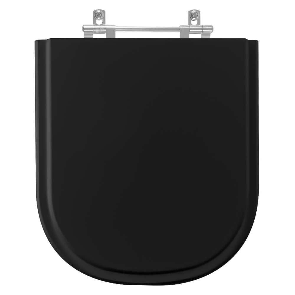 Assento Sanitário Etna Preto Para Vaso Icasa