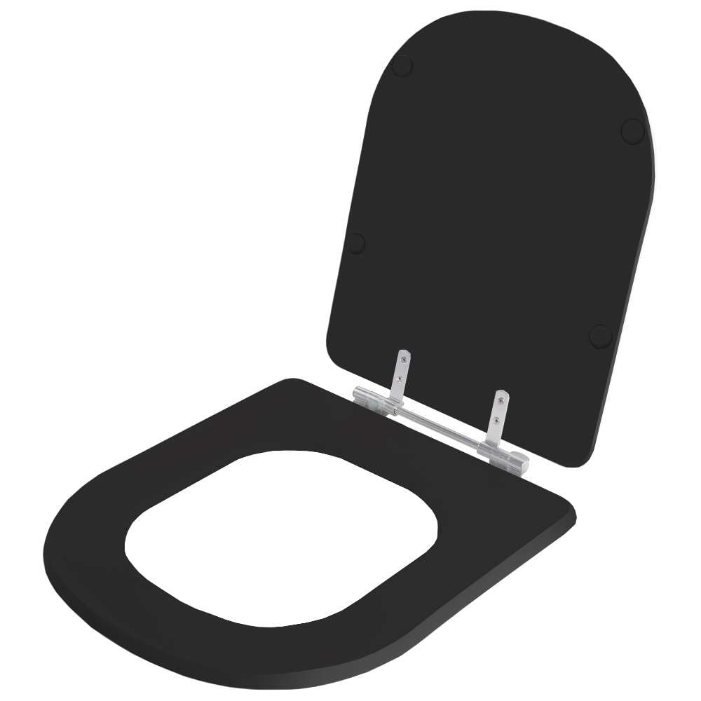 Encontraproduto.com.br - Assento Sanitário Etna Preto Para Vaso Icasa