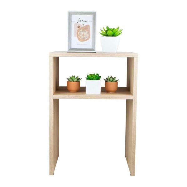 Encontraproduto.com.br - Mesa De Cabeceira Pequena 30x35x50cm Carvalho Quarto Sala