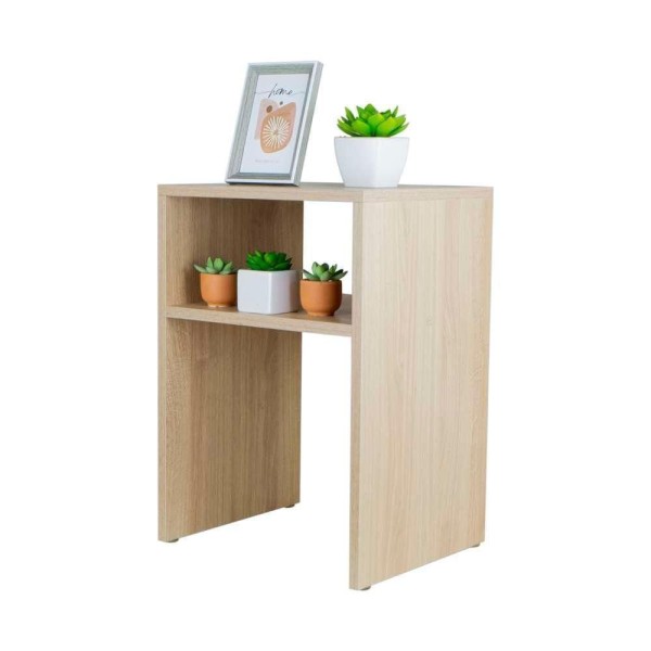 Encontraproduto.com.br - Mesa De Cabeceira Carvalho Cama Solteiro Quarto Sala 35cm