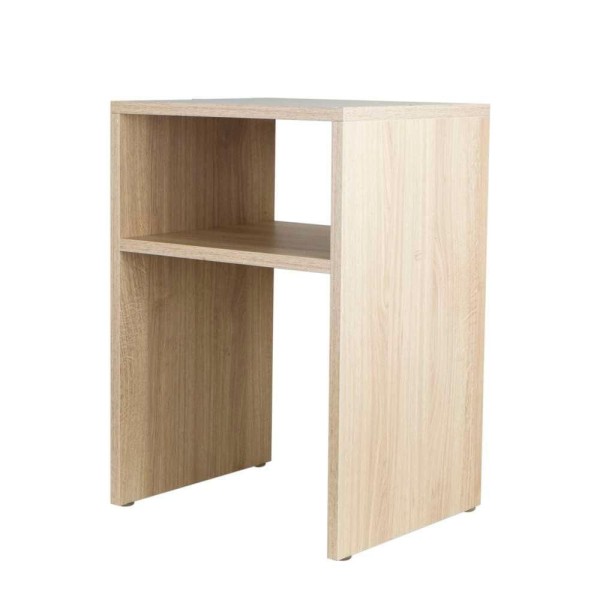 Encontraproduto.com.br - Mesa De Cabeceira Carvalho Cama Solteiro Quarto Sala 35cm