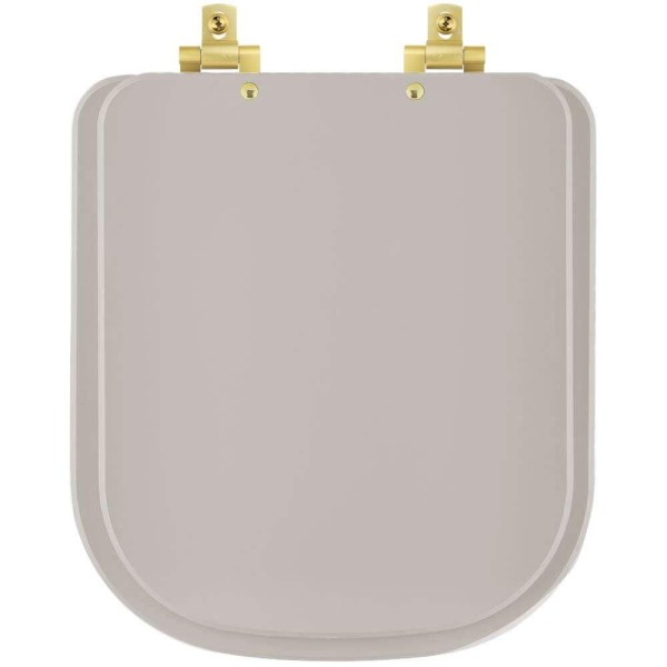 Encontraproduto.com.br - Assento Sanitário Soft Close Axis Barbante Para Vaso Deca Com Ferragem Dourada