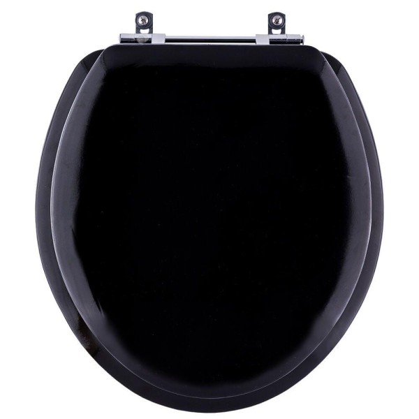 Encontraproduto.com.br - Assento Sanitário Almofadado Loren Way Preto para vaso Lorenzetti 6lpf