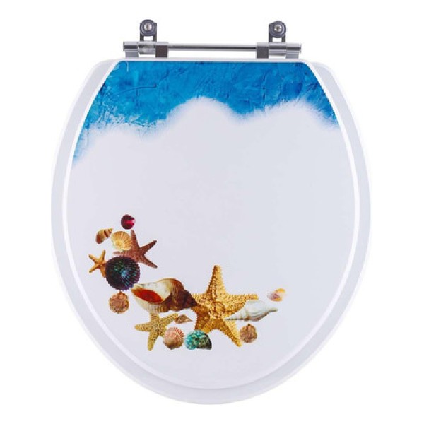 Encontraproduto.com.br - Tampa de Vaso Decorado Fundo do Mar Eco para bacia Celite Convencional