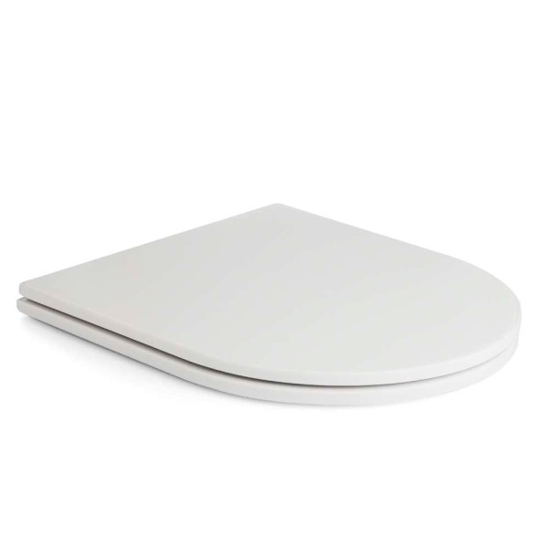 Encontraproduto.com.br - Assento Sanitário Poliéster Antibacteriano Carrara Branco para vaso Deca com Ferragem Dourada