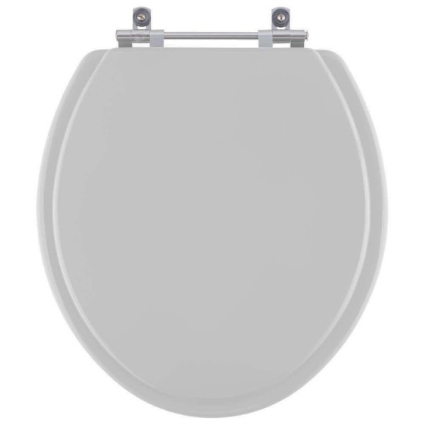 Assento Sanitário Poliester Flamingo Cinza Platina para vaso Incepa