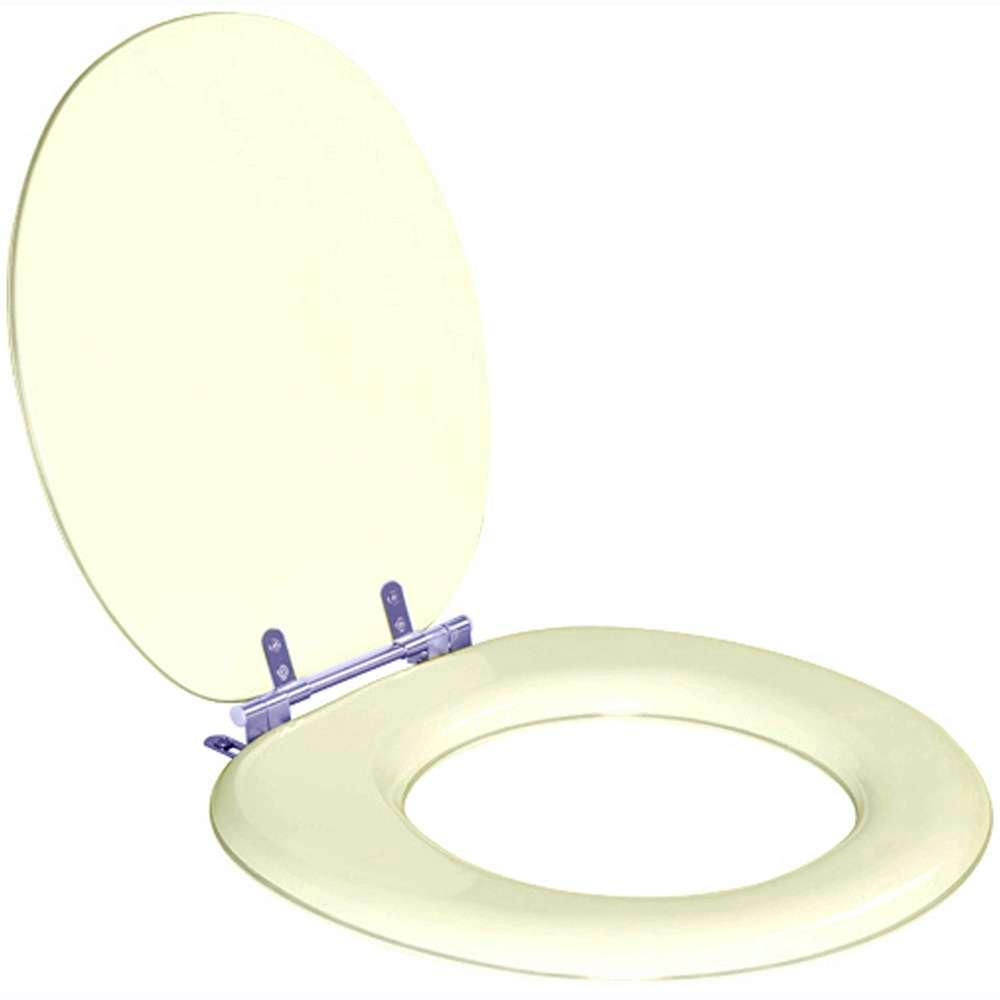 Assento Sanitario Almofadado Convencional Oval Areia Para Vaso Icasa