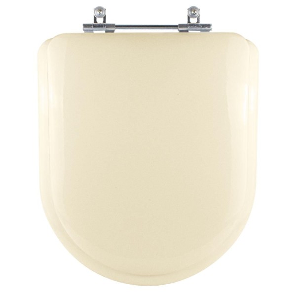 Encontraproduto.com.br - Assento Sanitário Almofadado Nuova Creme bege claro para bacia Deca