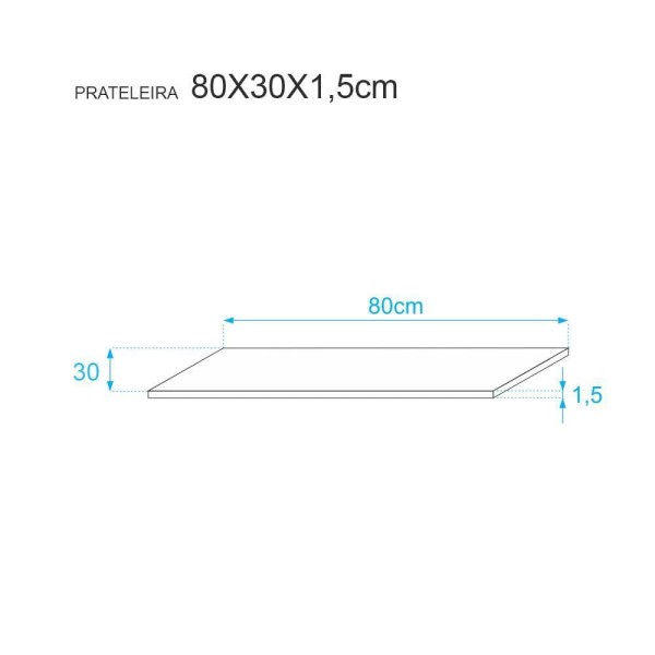Encontraproduto.com.br - Kit 3 Prateleiras 80 X 30cm Amarela Com Mão Francesa