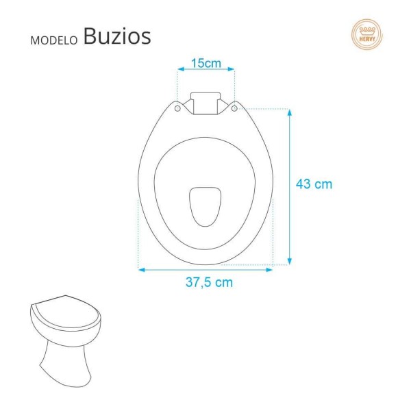 Encontraproduto.com.br - Assento Sanitario Almofadado Buzios Branco Para Vaso Hervy