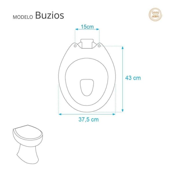 Encontraproduto.com.br - Assento Sanitario Almofadado Buzios Branco Para Vaso Hervy