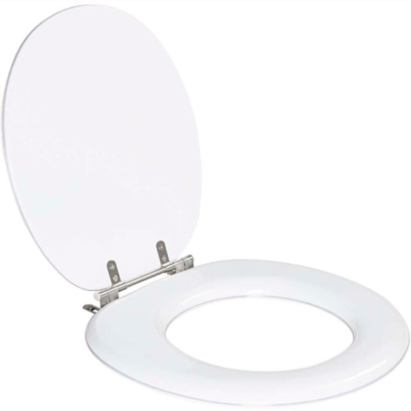 Encontraproduto.com.br - Assento Sanitario Almofadado Buzios Branco Para Vaso Hervy