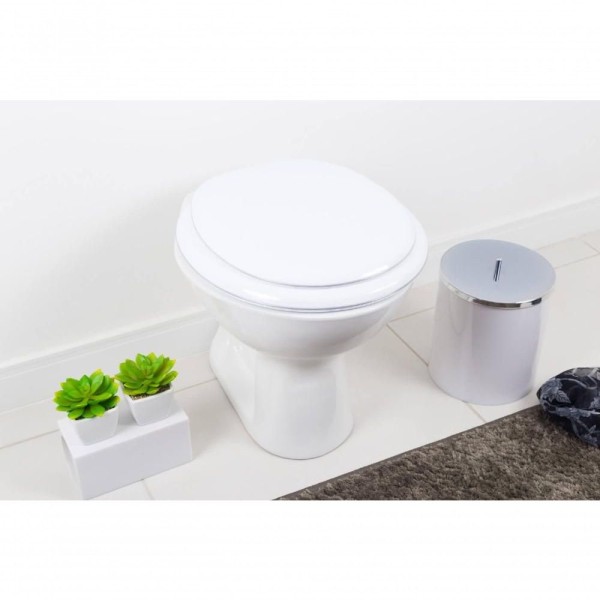 Encontraproduto.com.br - Assento Sanitario Almofadado Twister Branco Para Vaso Hervy