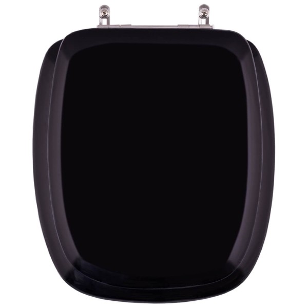 Encontraproduto.com.br - Assento Sanitário Almofadado Stylus Preto Para Louça Celite