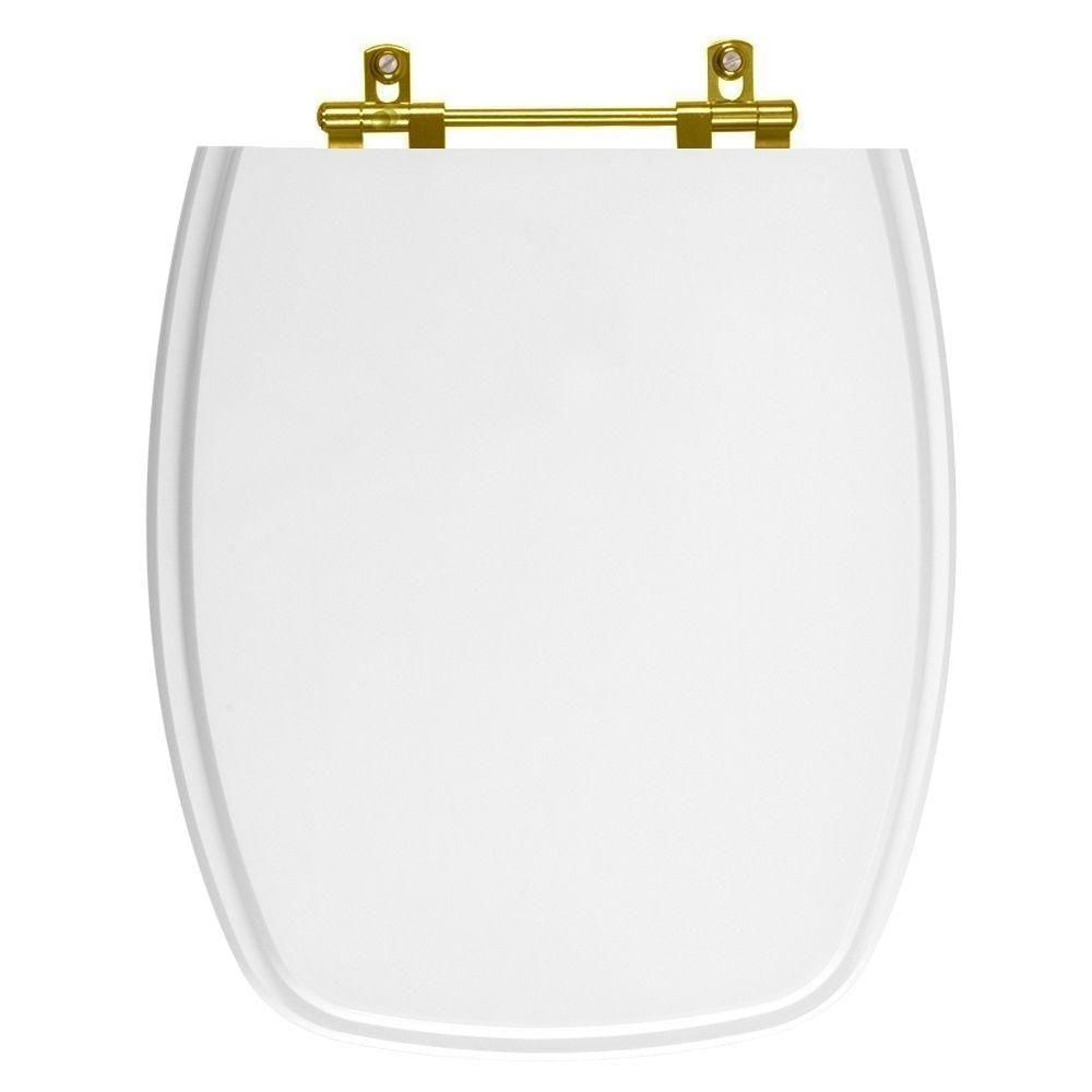 Tampa De Vaso Poliester Laguna Branco Para Bacia Hervy