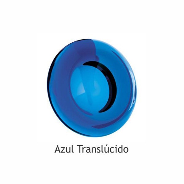 Encontraproduto.com.br - Cuba de Apoio Quadrada Azul 33,5cm x 33,5cm x 14cm - modelo Sagitta