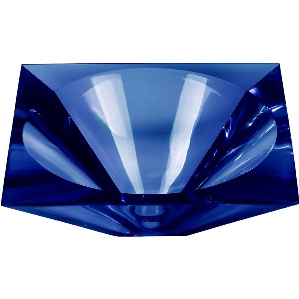 Encontraproduto.com.br - Cuba de Apoio Quadrada Azul 33,5cm x 33,5cm x 14cm - modelo Sagitta