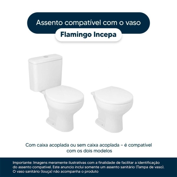 Encontraproduto.com.br - Assento Sanitario Poliester Azalea Verde Itapua Para Vaso Celite
