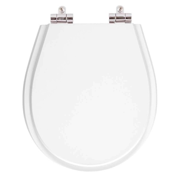 Encontraproduto.com.br - Assento Sanitário Poliester Soft Close Aries Branco para vaso Eternit