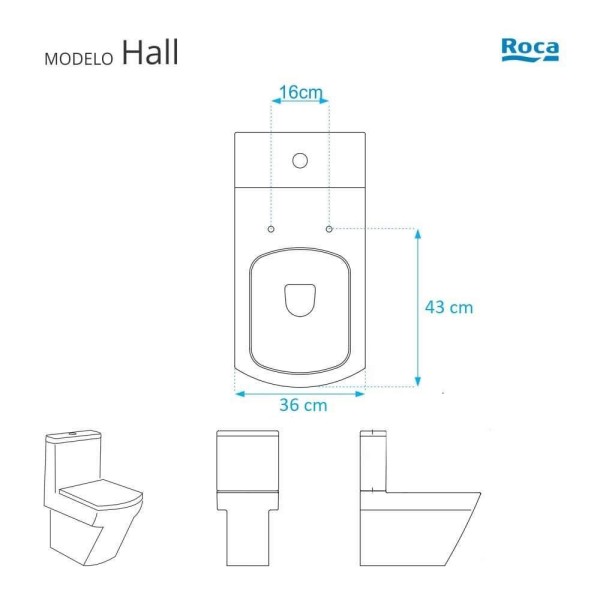 Encontraproduto.com.br - Assento Sanitário Com Amortecedor Hall Branco P/ Louça Roca