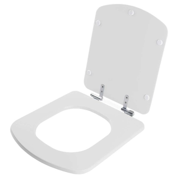 Encontraproduto.com.br - Assento Sanitário Com Amortecedor Hall Branco P/ Louça Roca
