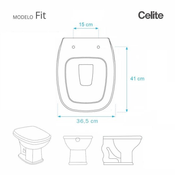 Encontraproduto.com.br - Assento Sanitário Fit Branco Celite