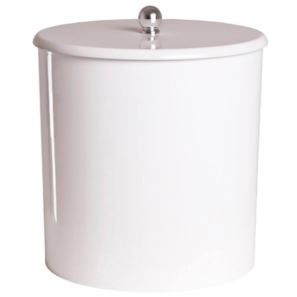 Encontraproduto.com.br - Lixeira para Banheiro Branca 6,2l  (20cm x 20xm)