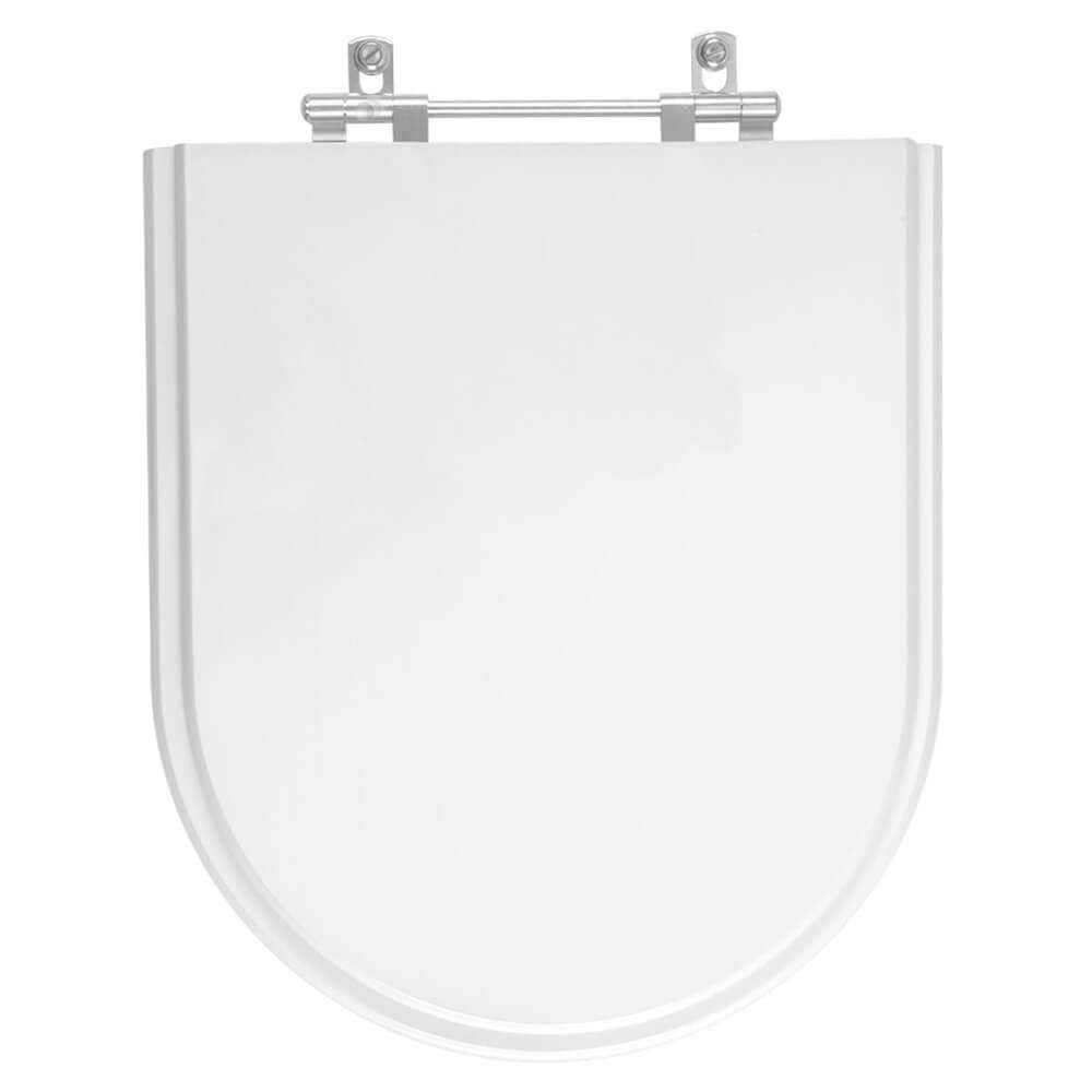 Assento Sanitario Poliester Silent Branco para vaso Hervy