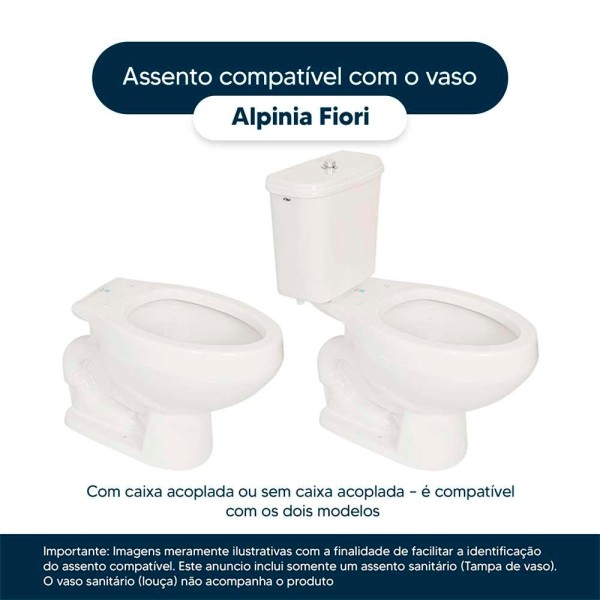 Encontraproduto.com.br - Assento Sanitario Alpinia Preto Para Bacia Fiori 6lpf