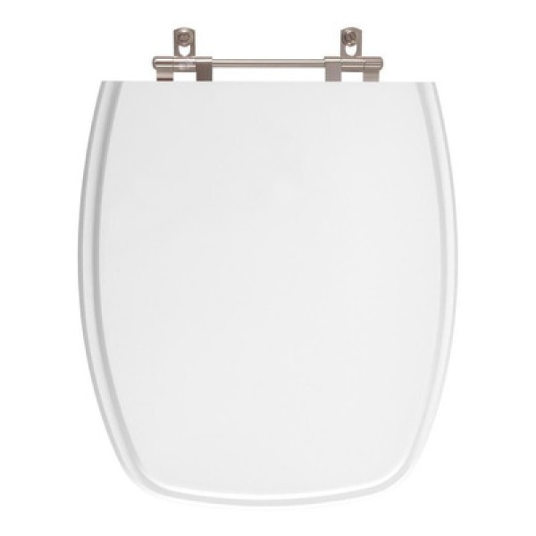Encontraproduto.com.br - Assento Sanitario Poliester Primula Plus Azul Translucido para vaso Fiori