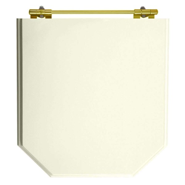 Encontraproduto.com.br - Tampa de Vaso Poliester Atrium Biscuit para bacia Incepa Com Ferragem Dourada
