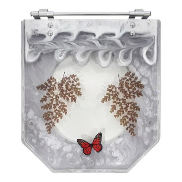 Encontraproduto.com.br - Tampa de Vaso Poliester Atrium Biscuit para bacia Incepa Com Ferragem Dourada