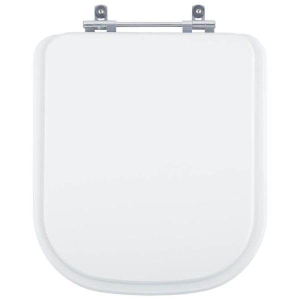 Encontraproduto.com.br - Assento Sanitário Poliéster Quadra Branco para vaso Deca 1.6gpf 6lpf