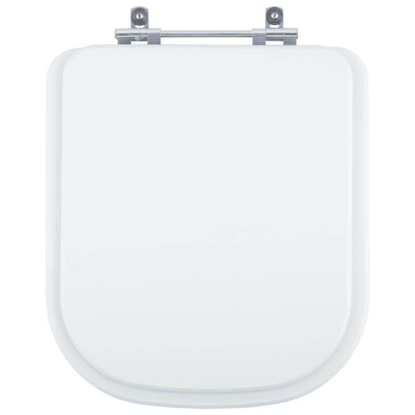 Encontraproduto.com.br - Assento Sanitário Poliéster Quadra Branco para vaso Deca 1.6gpf 6lpf