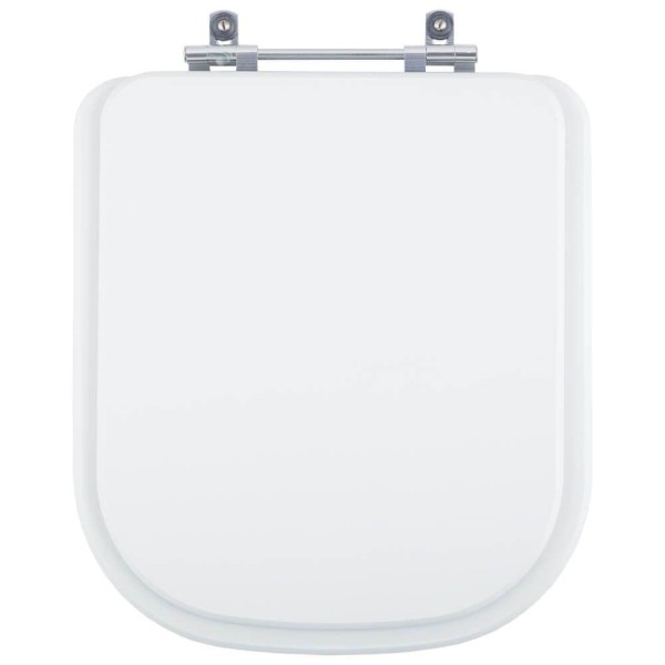 Encontraproduto.com.br - Assento Sanitário Poliéster Quadra Branco para vaso Deca 1.6gpf 6lpf