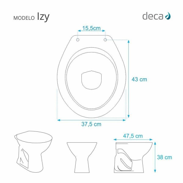 Encontraproduto.com.br - Assento Sanitario Decorado Borboleta Izy para Vaso Deca