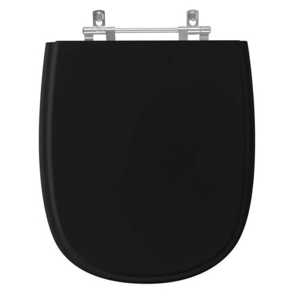 Encontraproduto.com.br - Assento Sanitário Dona Beja Preto para vaso Santa Clara