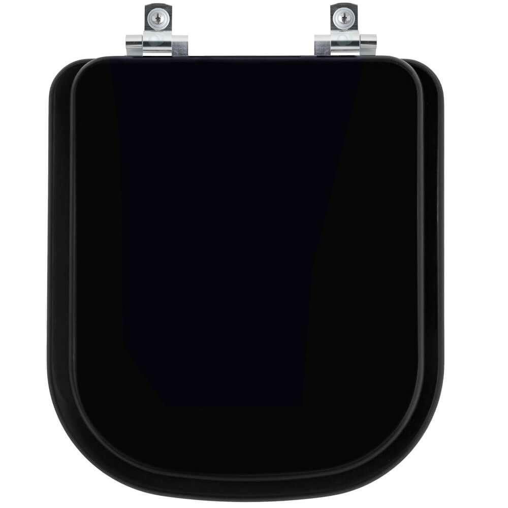 Encontraproduto.com.br - Assento Sanitário Com Fechamento Lento Axis ébano (preto) Para Vaso Deca