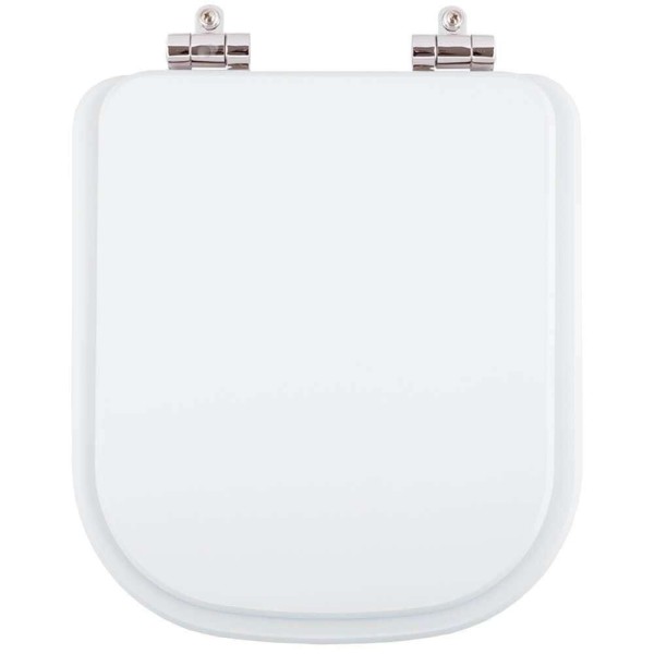 Encontraproduto.com.br - Assento Sanitario Poliester Com Amortecedor Dama-n Branco para Vaso Roca