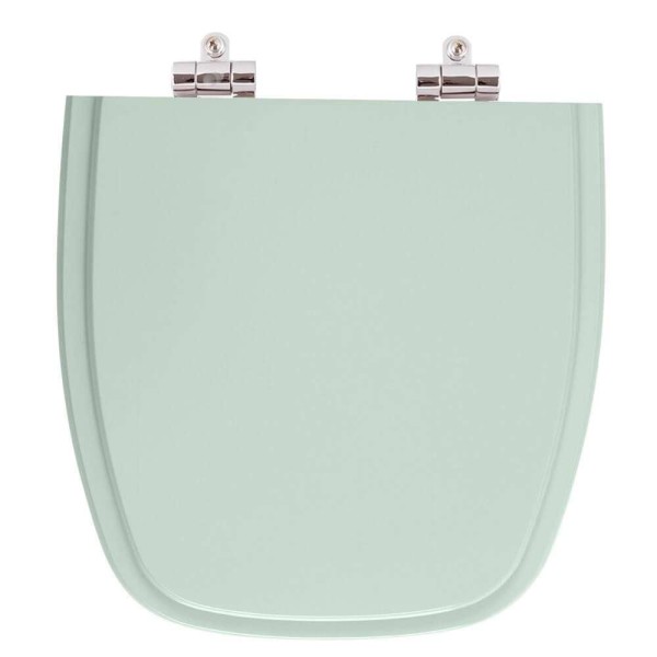 Encontraproduto.com.br - Assento Sanitario Poliester com Amortecedor Fit Verde Agua para Vaso Celite