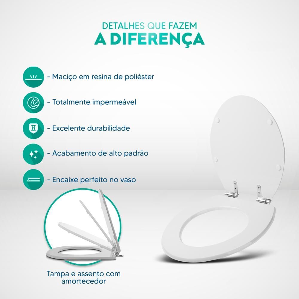 Encontraproduto.com.br - Assento Sanitario com Amortecedor Convencional Oval cor Pessego Rosa Shell para vaso Incepa