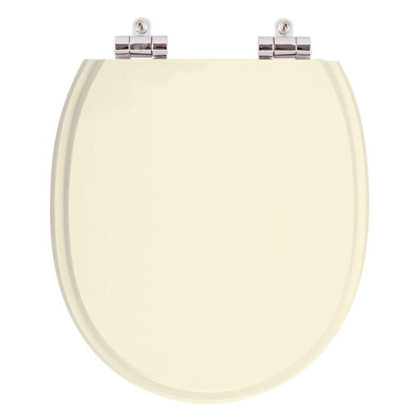 Encontraproduto.com.br - Assento Sanitario com Amortecedor Village Creme para Vaso Deca