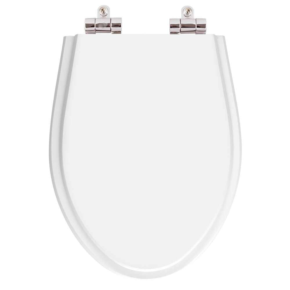 Assento Sanitario Poliester com Amortecedor Absolute Branco para Vaso Ideal Standard